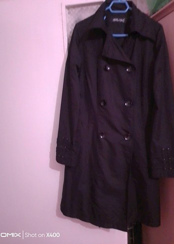 Siyah Uzun Kadın Pardüse - Görsel 2