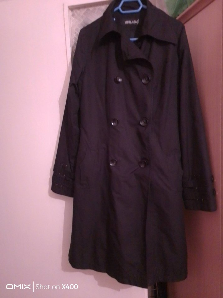 Siyah Uzun Kadın Pardüse - Görsel 4