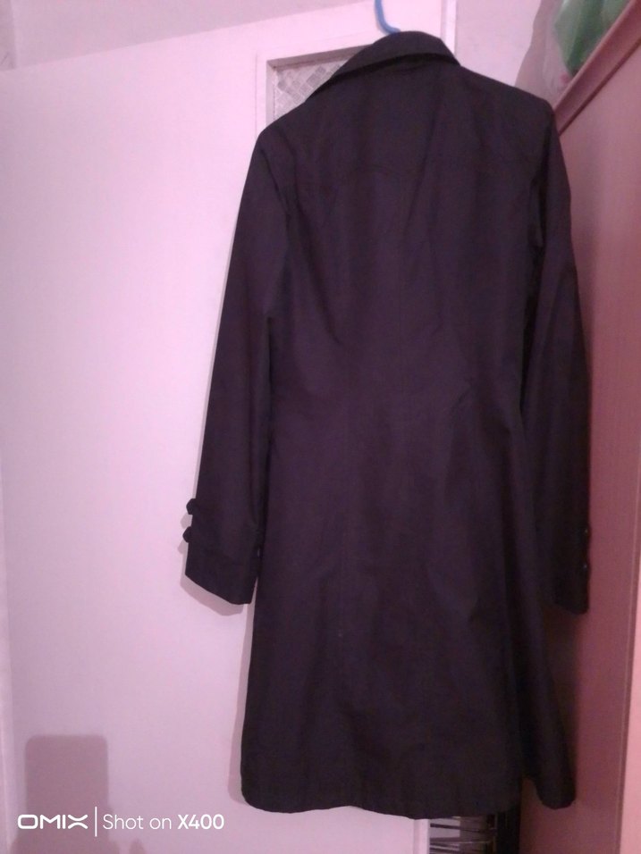 Siyah Uzun Kadın Pardüse - Görsel 3