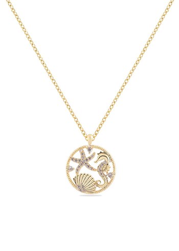 Şans gold zirkon kolye