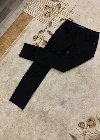 32 Beden Siyah Düğmeli Midi Boy erkek Kot Pantolon