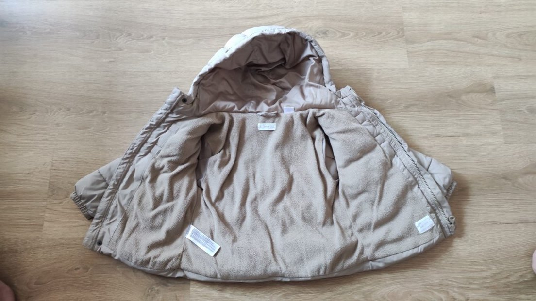 Mango Kapüşonlu Erkek Çocuk bej Kaban - Görsel 3