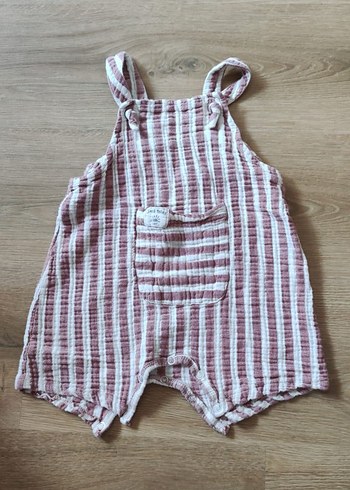 Cigit Düğmeli Bordo Bebek Kız müslin Tulum