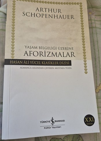 Arthur Schopenhauer Aforizmalar Kitabı uygun fiyatlı
