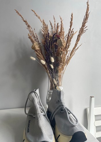 Balenciaga Gri Örgü Kadın Spor Ayakkabı - Görsel 2