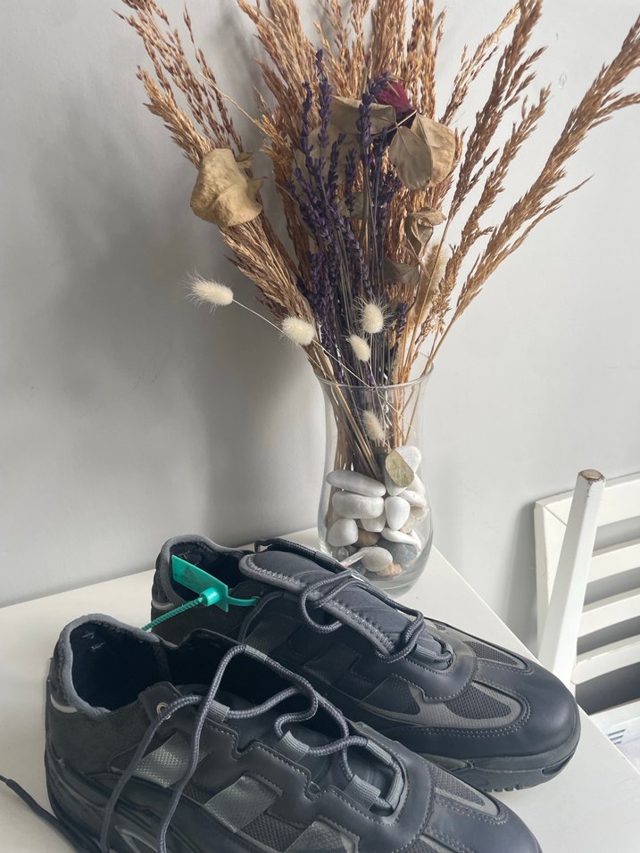 Gri Bağcıklı Sokak Stili Kadın Spor Ayakkabı - Görsel 3