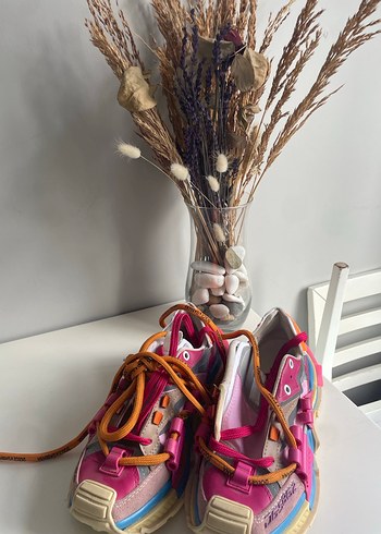 Pembe Bohem Yüksek Topuklu Spor Ayakkabı - Görsel 2