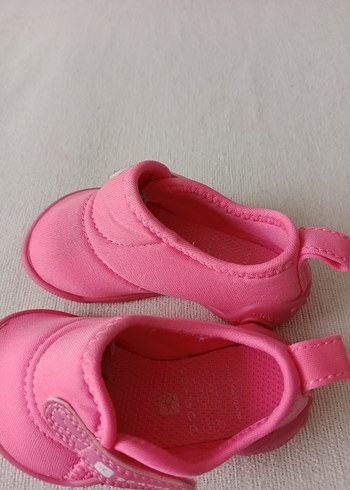 19 Beden pembe Renk Domyos Pembe Cırtcırtlı İlk Adım Ayakkabısı