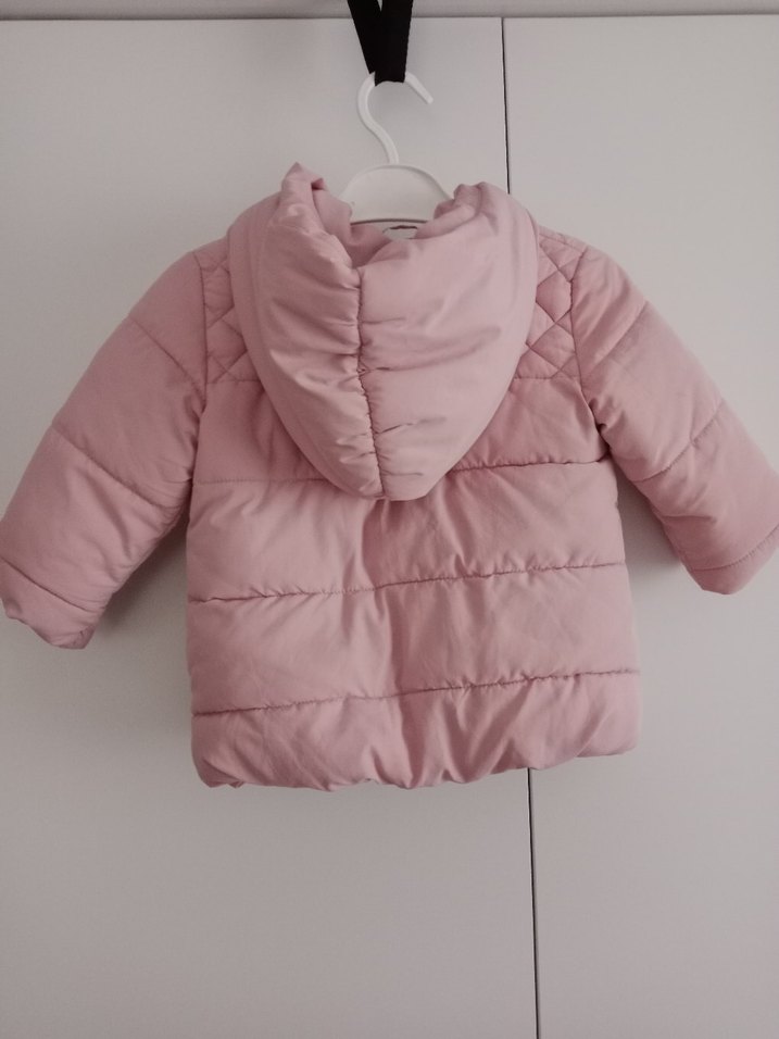 zara Kız Çocuk Pembe Fermuarlı Mont - Görsel 3