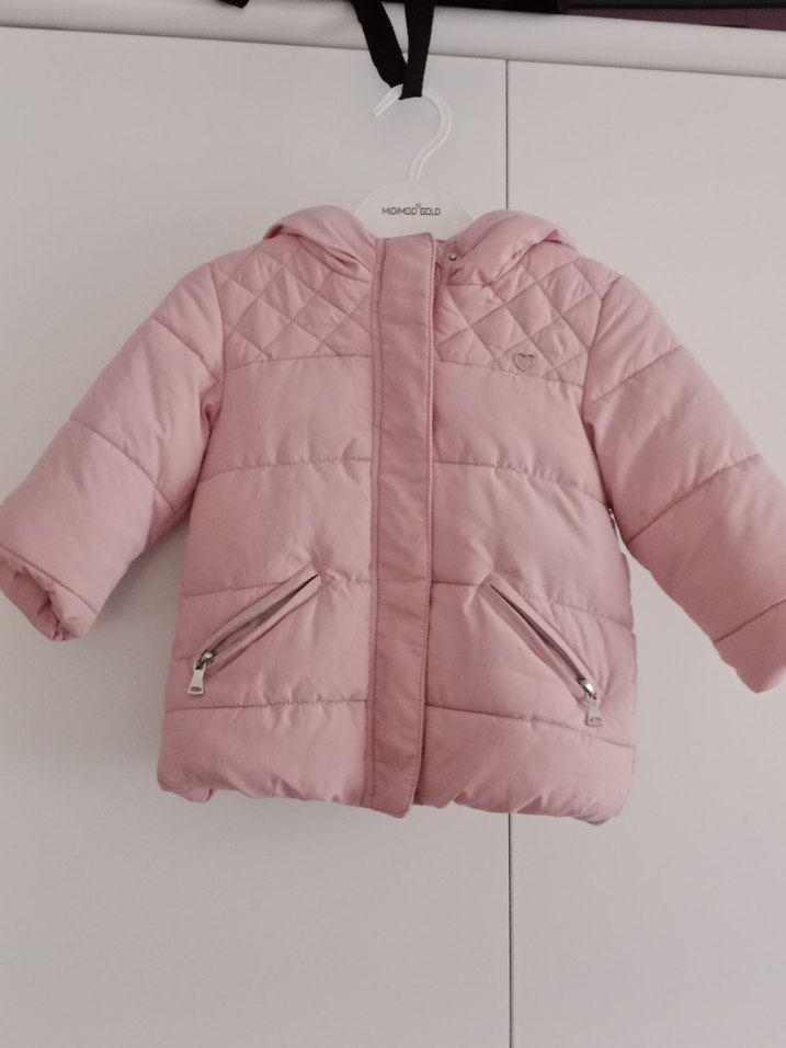 zara Kız Çocuk Pembe Fermuarlı Mont - Görsel 5