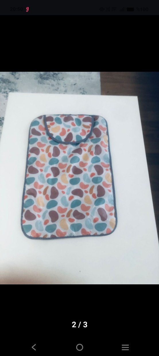 Renkli Desenli Bebek Alt Açma Minderi - Görsel 2