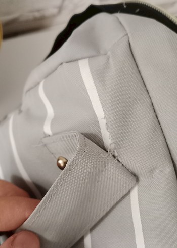 Gri Desenli Bebek Çantası - Görsel 2