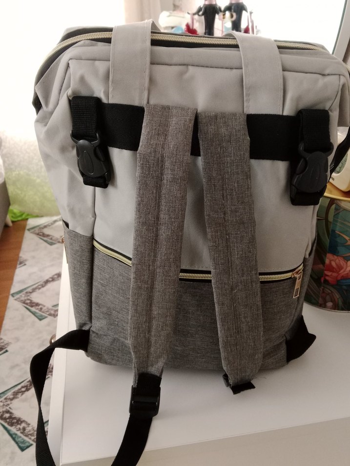 Gri Desenli Bebek Çantası - Görsel 3