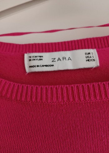 zara Pembe Kadın Triko Kazak Uzun Kollu - Görsel 3