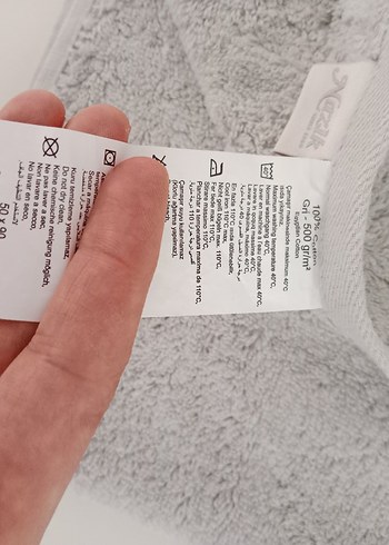 Gri Nakışlı Bohem Havlu - Görsel 3