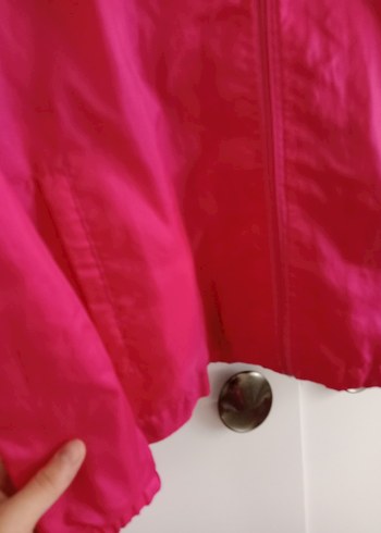 Pembe Kadın Midi Boy Fermuarlı Ceket - Görsel 7