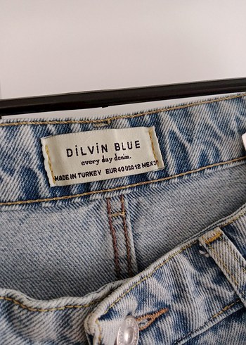 dilvin Gri Normal Boy Bağlamalı Kadın Kot Pantolon - Görsel 4