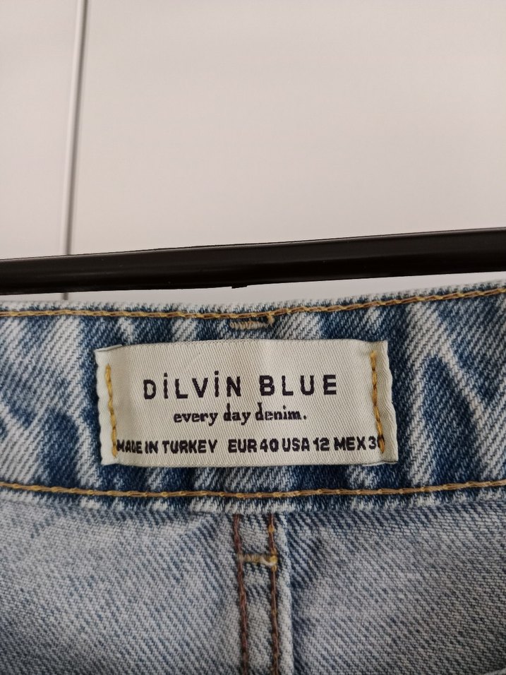 dilvin Gri Normal Boy Bağlamalı Kadın Kot Pantolon - Görsel 3