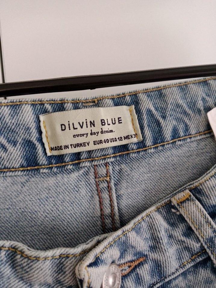 dilvin Gri Normal Boy Bağlamalı Kadın Kot Pantolon - Görsel 4