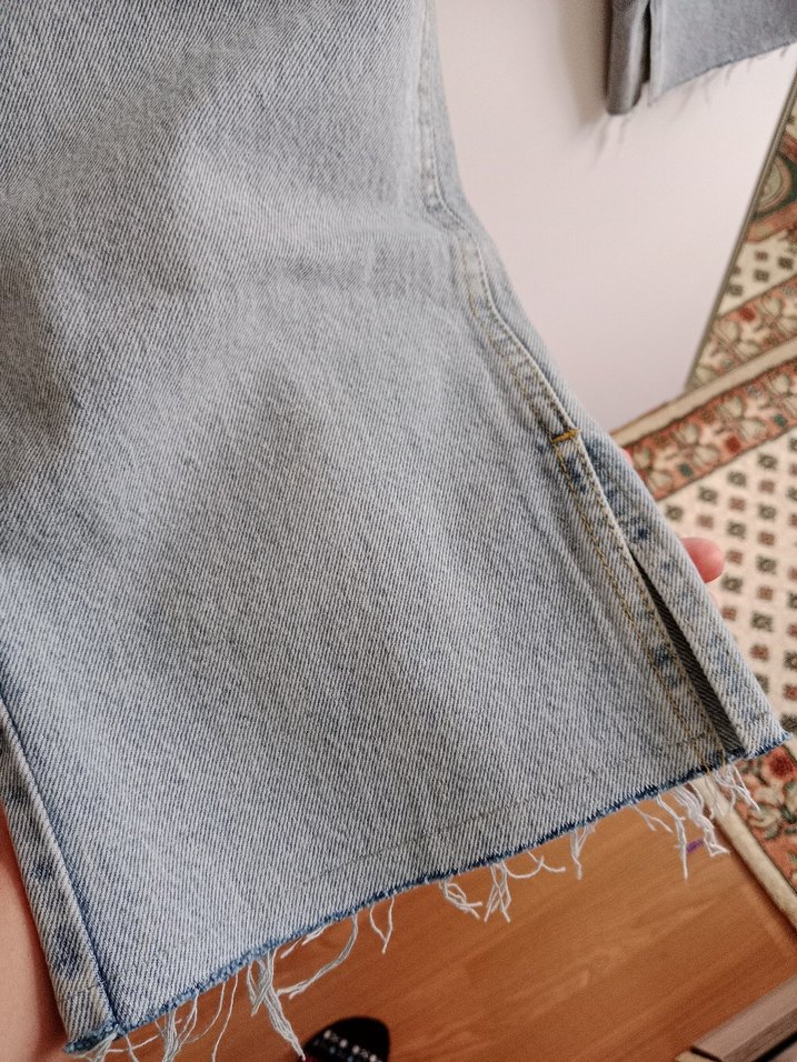 dilvin Gri Normal Boy Bağlamalı Kadın Kot Pantolon - Görsel 2