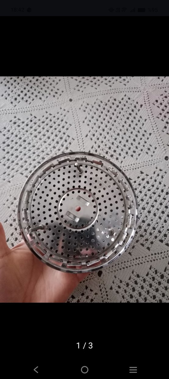 Gri Paslanmaz buharda sebze pişirme aparati - Görsel 2