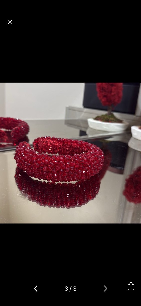 Uzun Kırmızı Drapeli Straplez Kadın kına elbisesi - Görsel 3