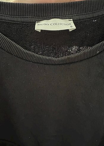 Kadın Siyah Uzun Kollu Fırfırlı Sweatshirt - Görsel 3