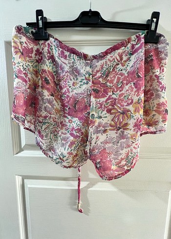 Pembe Bohem Mini Şort - Görsel 2