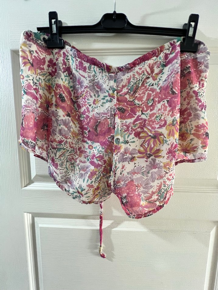 Pembe Bohem Mini Şort - Görsel 2