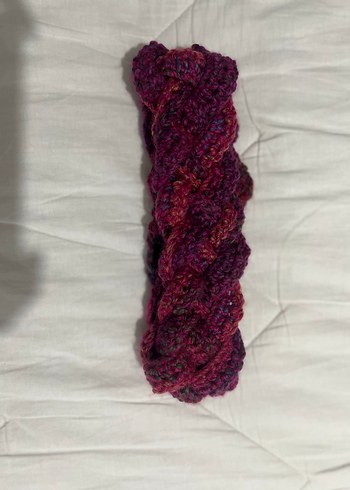 El örgüsü boyunluk ve saç bandanası - Görsel 3