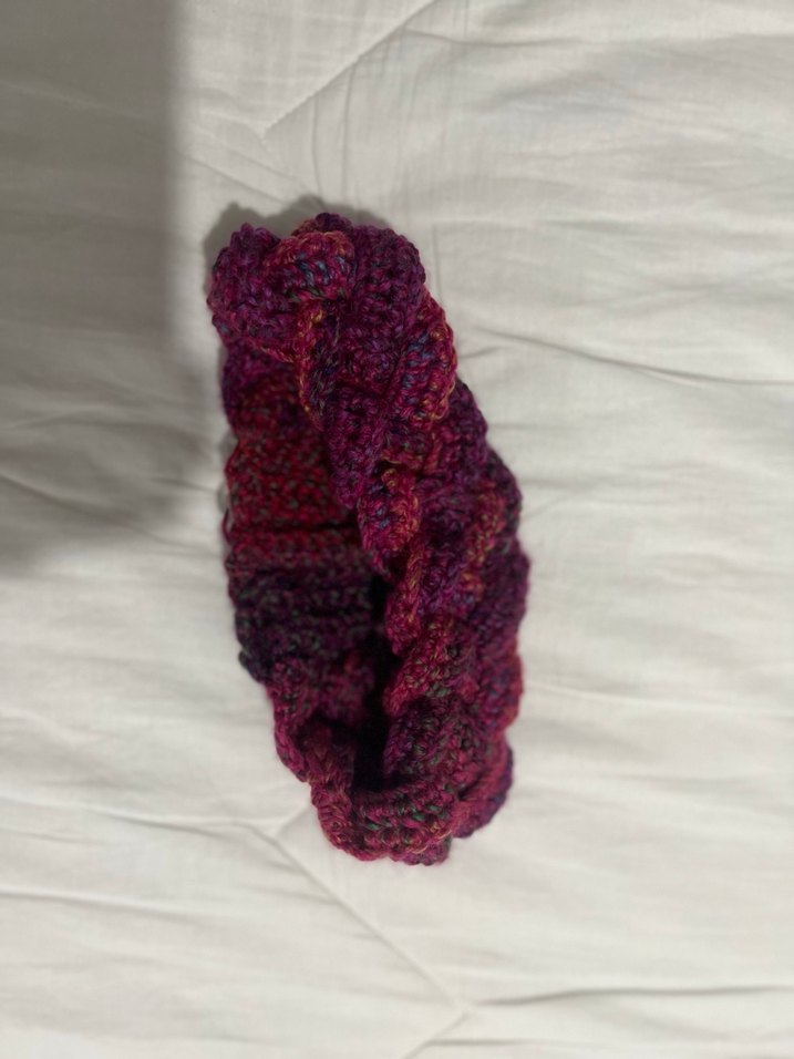 El örgüsü boyunluk ve saç bandanası - Görsel 2