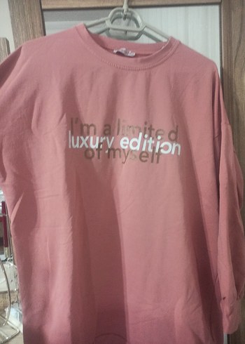 Diğer Pembe Oversize Kadın Sweatshirt