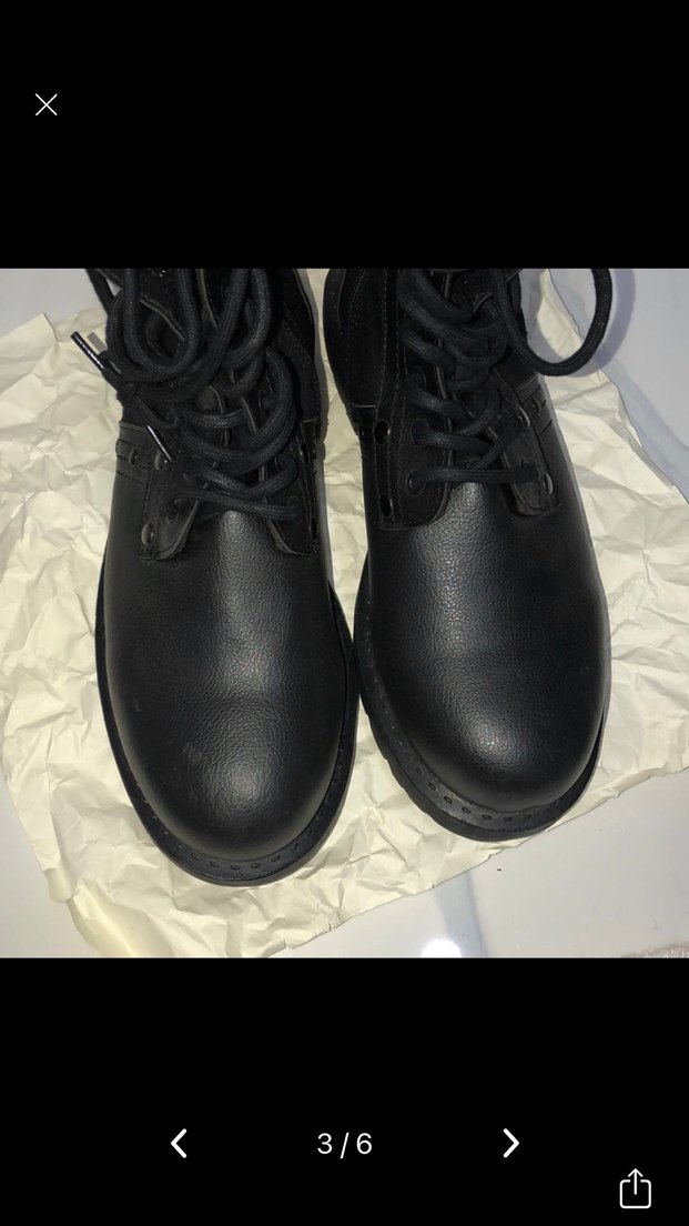 Siyah Kemerli Kadın Dolgu Topuk Bot - Görsel 2