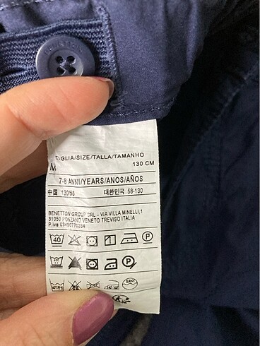 7 Yaş Beden Yeni gibi Benetton şort