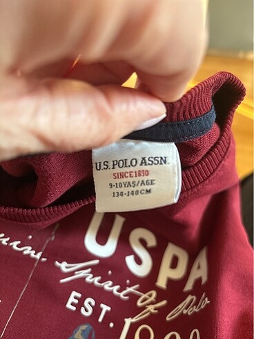 9 Yaş Beden Polo sweatshirt