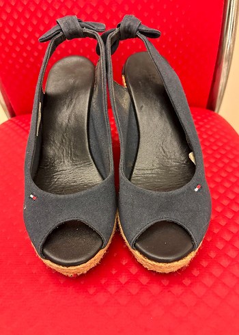 Kadın Lacivert Dolgu Topuklu Sandalet - Görsel 6