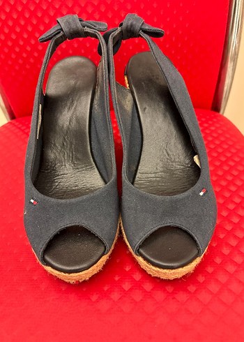 Kadın Lacivert Dolgu Topuklu Sandalet - Görsel 5