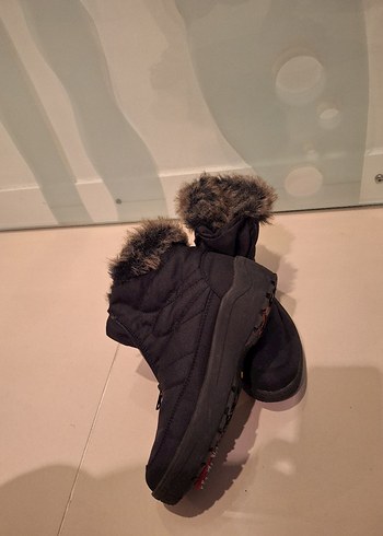 Siyah Kürklü Yüksek Topuklu Biker Bot - Görsel 5