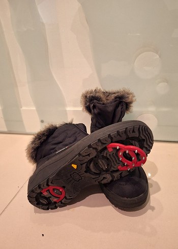 Boyner Siyah Kürklü Yüksek Topuklu Biker Bot