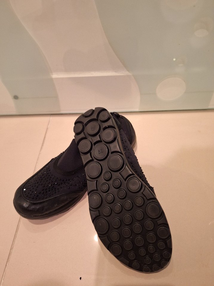 Siyah Kadın Günlük Dolgu Topuklu Ayakkabı - Görsel 4