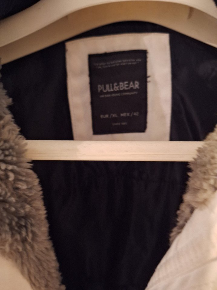 Bej Peluş Detaylı Sokak Stili Mont - Görsel 3