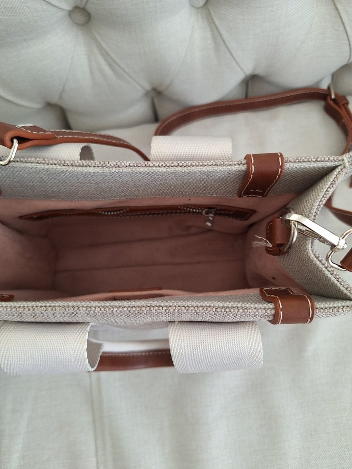 Chloé Bej Desenli Kadın El Çantası - Görsel 3