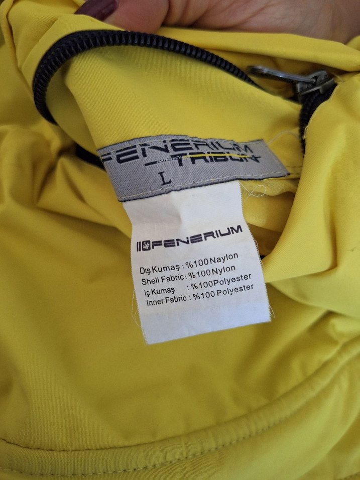 Sarı Fenerbahçe Erkek Montu - Görsel 5