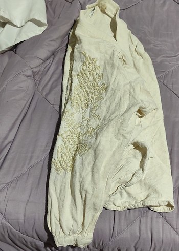 38 Beden Beyaz Vintage Bohem ceket hırka