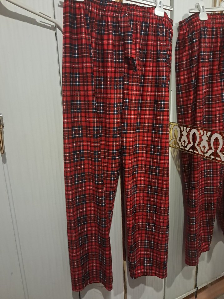 Kırmızı Ekose Erkek Pijama Altı - Görsel 2