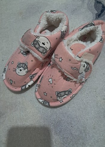 Kızlar için Renkli Desenli Sıcak Terlik - Görsel 2