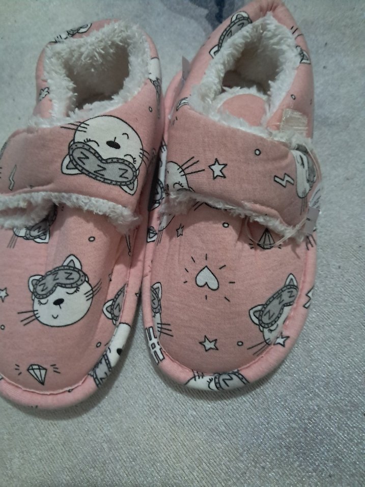 Kızlar için Renkli Desenli Sıcak Terlik - Görsel 3