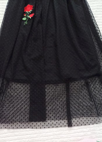 Civil kız çocuk siyah elbise - Görsel 6