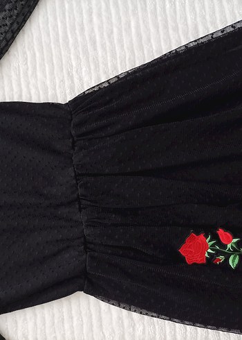 Civil kız çocuk siyah elbise - Görsel 5