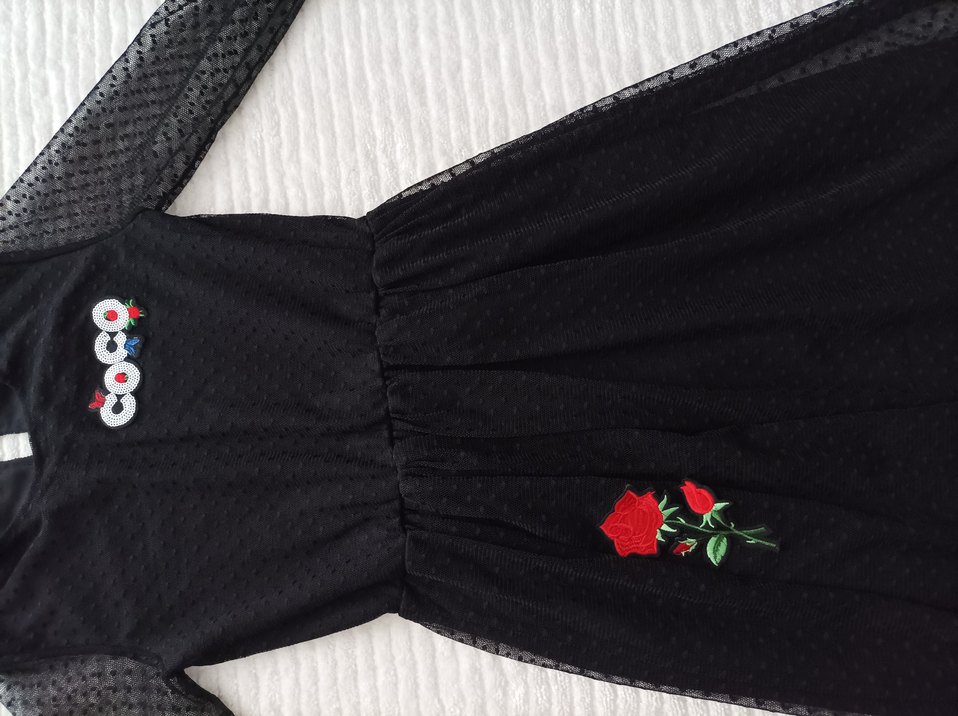 Civil kız çocuk siyah elbise - Görsel 5